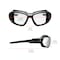 Ergodyne LOKI, Safety Glasses, Anti-Fog, Clear Lens, Matte Black Frame Frame, Full-Frame LOKI-AFAS - alternate 2